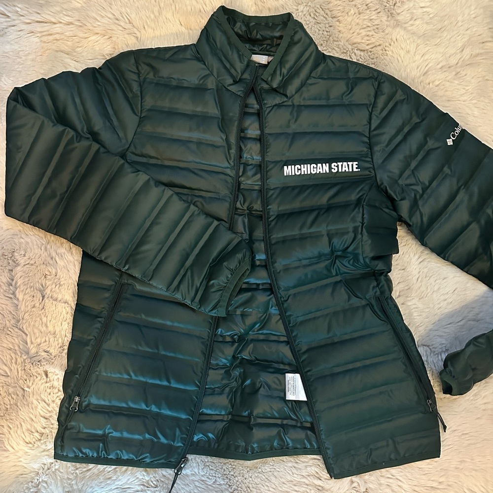 Columbia Michigan state jacket women’s medium - never worn